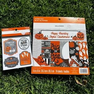Halloween Scrapbook Paper Pad + Sticker Pack